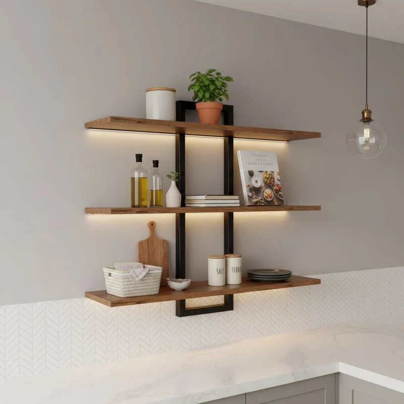 ÉTAGÈRE MURALE CUISINE ORIGINALE | Arboris™
