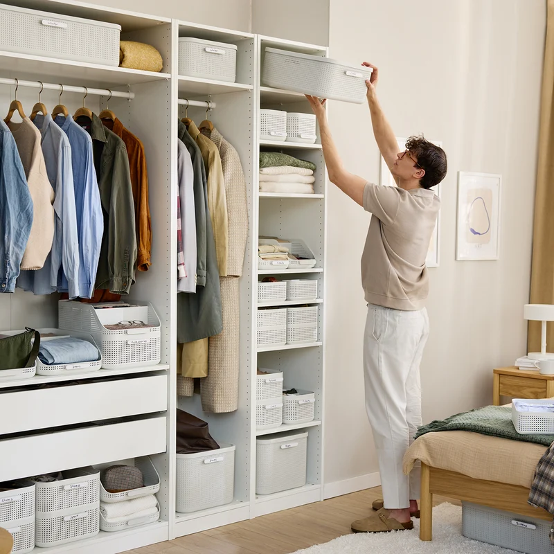 Kleiderschrank Organizer 2er Set Box mit Dufteinsatz M | WOP