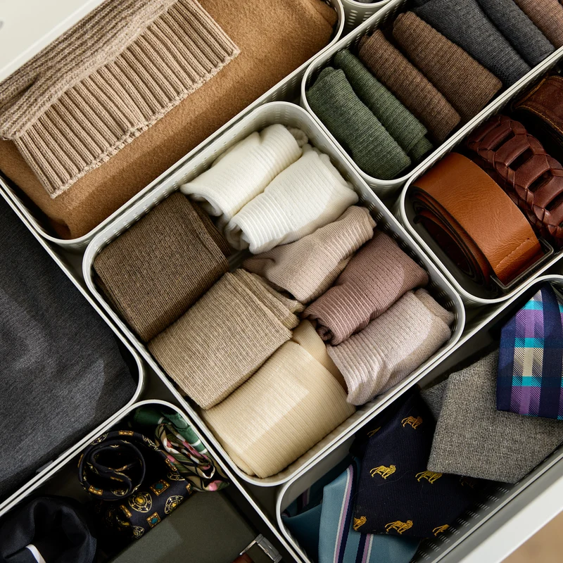 Kleiderschrank Organizer 4er Set Korb M | WOP