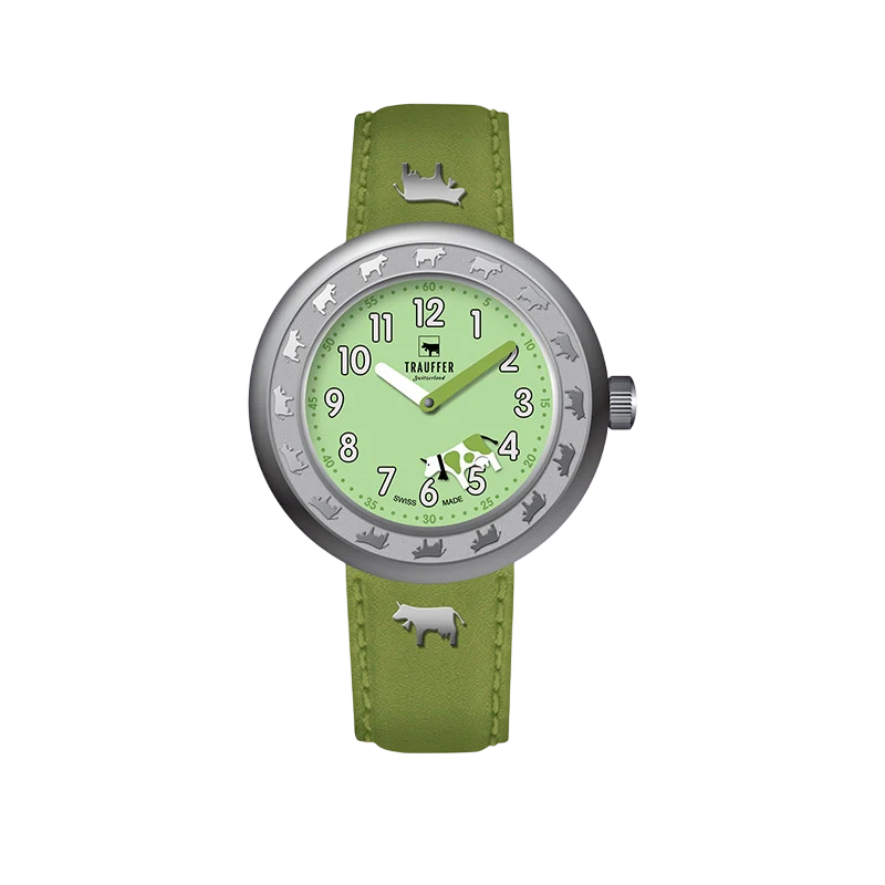 Trauffer Kinderuhr Grün