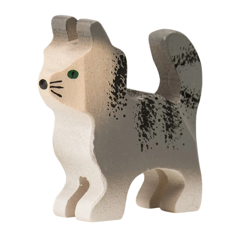 Trauffer Katze Mr. Grey Holztier Trauffer