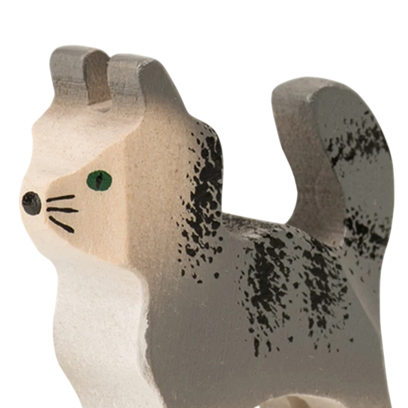 Trauffer Katze Mr. Grey Holztier Trauffer