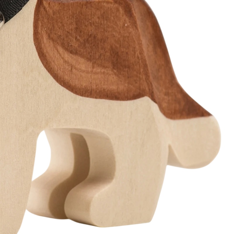 Trauffer Hund Barry mit Fässchen Holztier