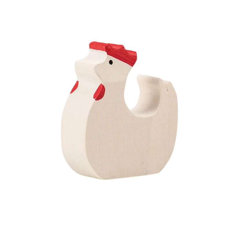 Trauffer Huhn stehend weiss