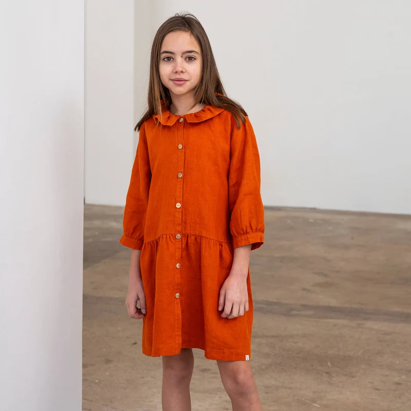 Kleid Frill Collar Squash