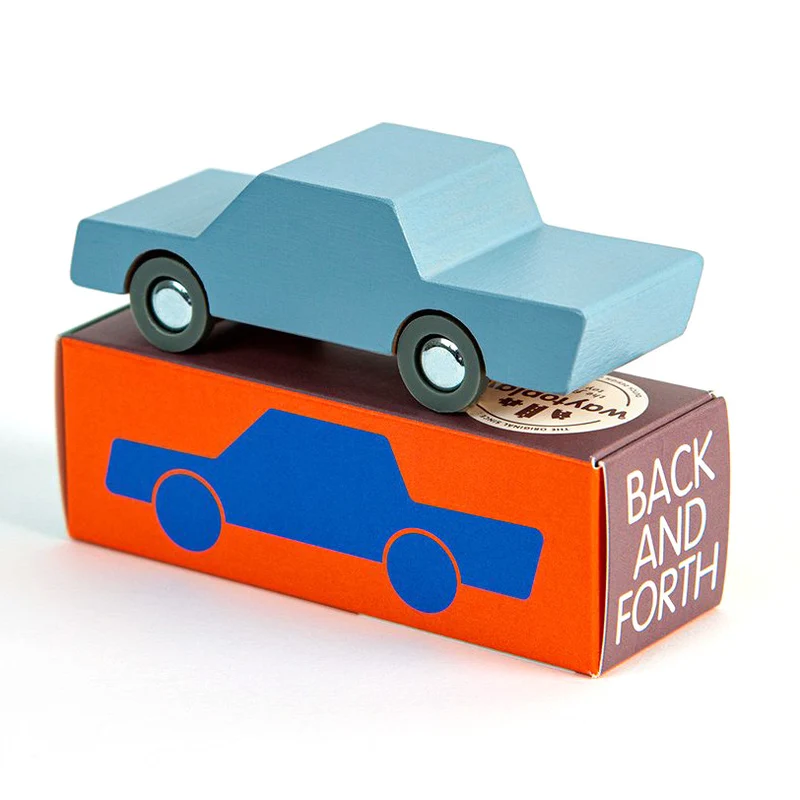 Holzauto Blue