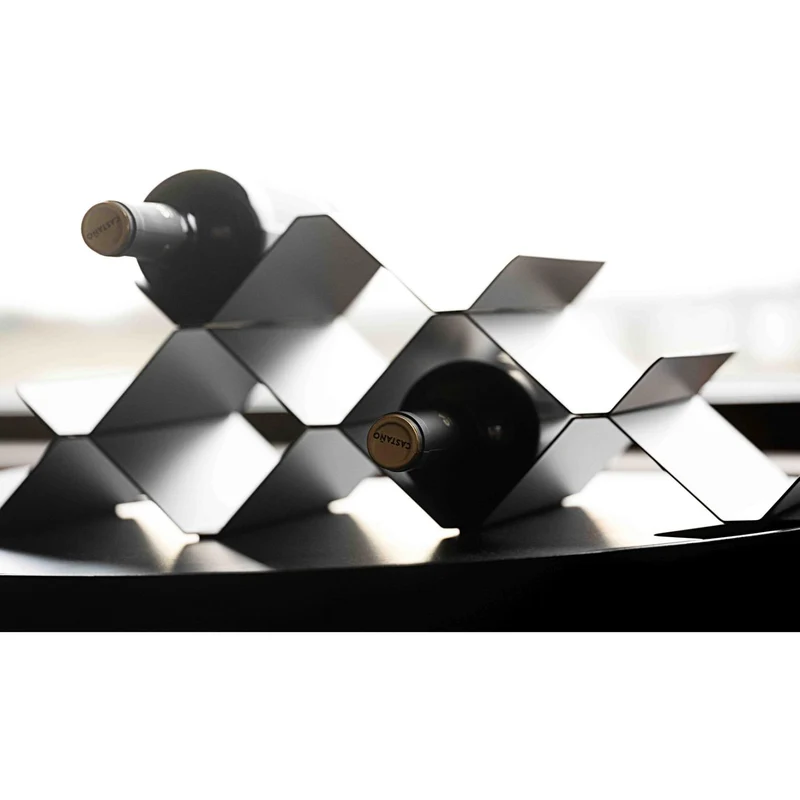 Weinregal Rocks für 9 Flaschen, Grau
