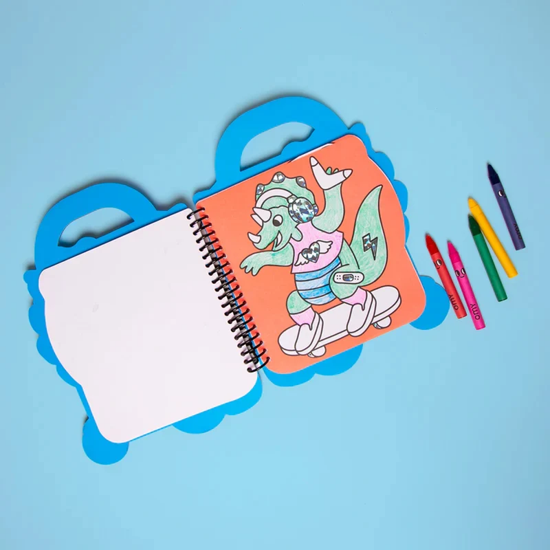 Malbuch mit Stickern Dino OMY