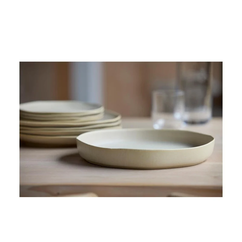 Villa Collection Servierplatte Shoku Beige