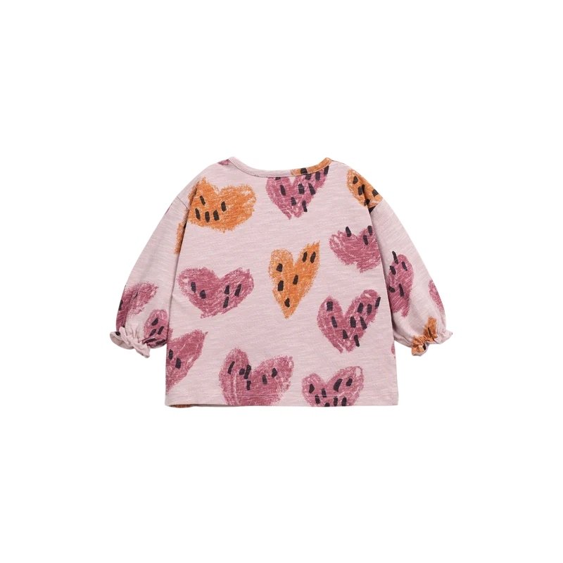 Baby Langarmshirt Flamé Rose