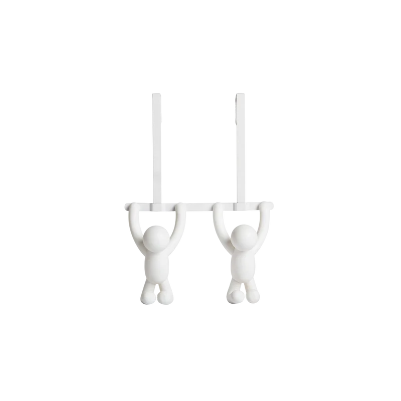 Garderobenleiste Buddy 2 Haken, Weiss