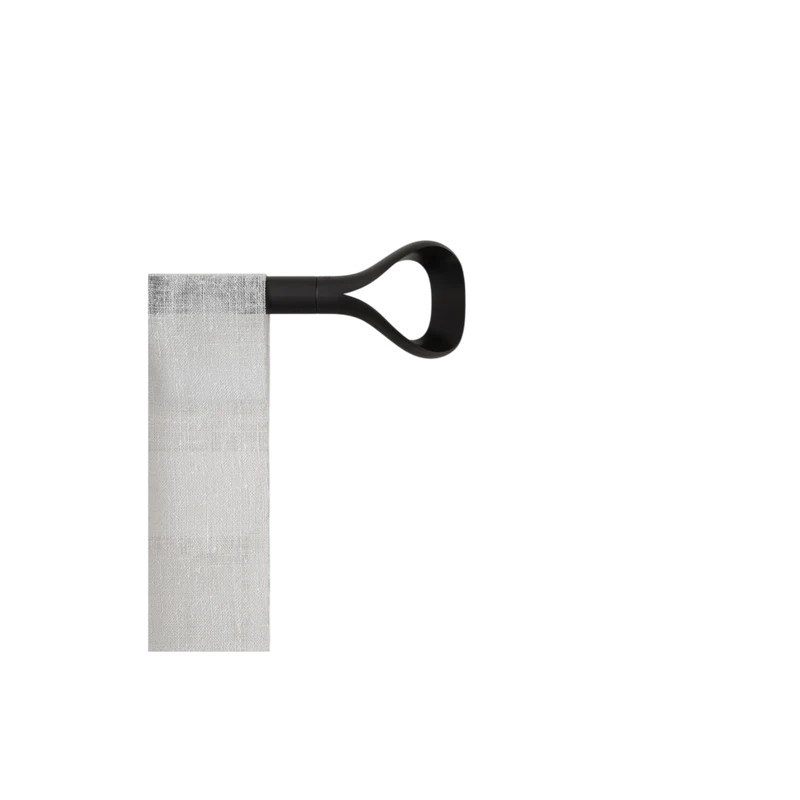 Vorhangstange Loop 107-306 cm, Schwarz