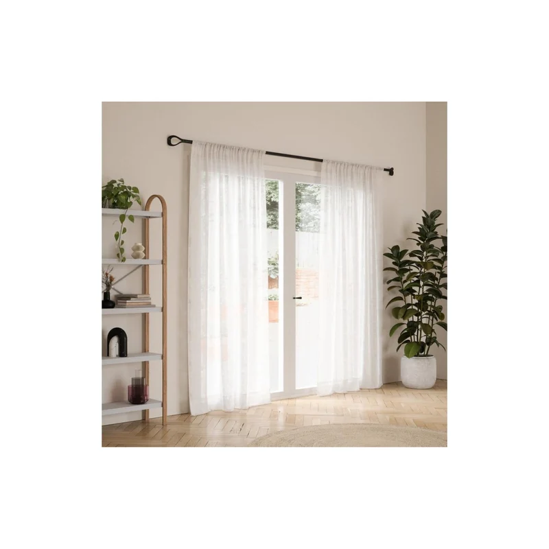 Vorhangstange Loop 107-306 cm, Schwarz