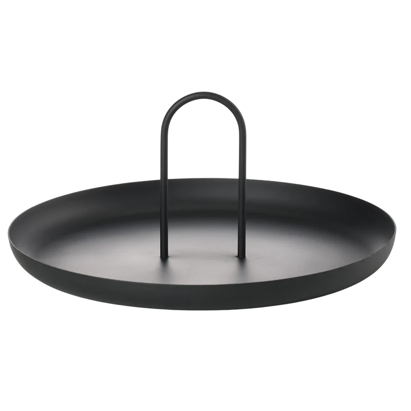 Serviertablett Single, Schwarz