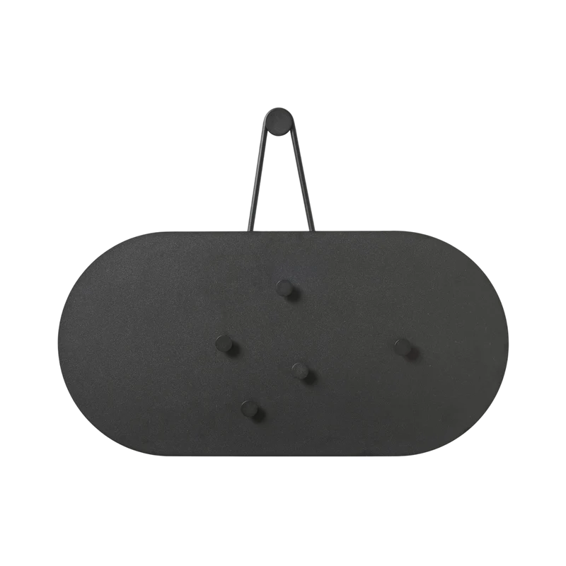 Memotafel aus Metall, Schwarz
