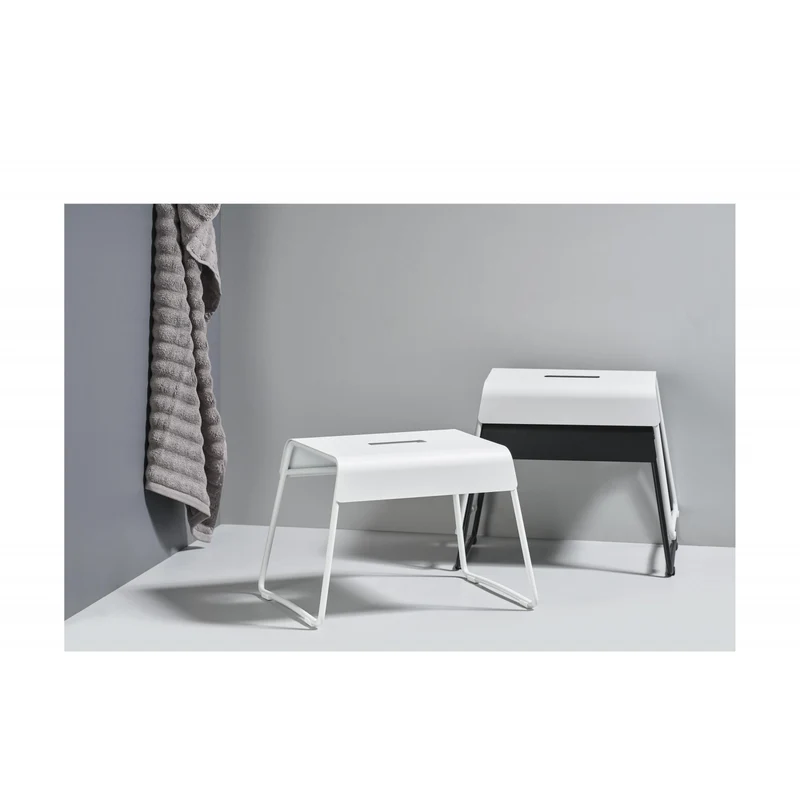 Hocker Zone Stahl, Weiss