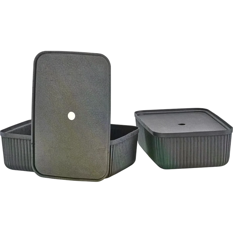 Aufbewahrungsbox Pulp L 2 Stück, Schwarz