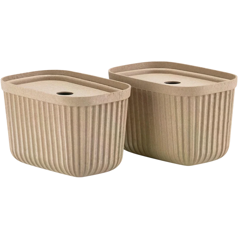 Aufbewahrungsbox Pulp S 2 Stück, Beige