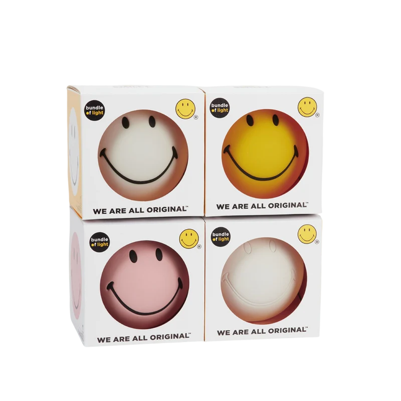 Kinder Nachtlicht Smiley Bundle of Light Pink