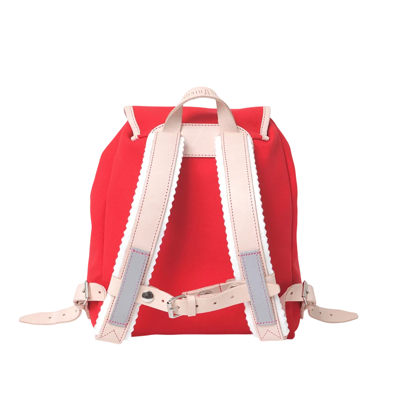 Kinderrucksack Georgie Rot, Leder Natur