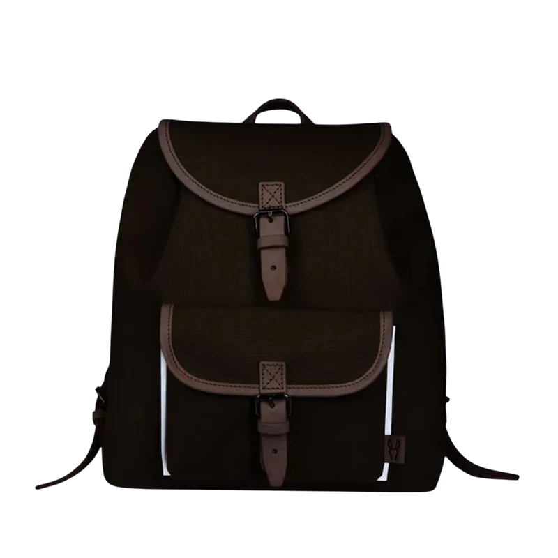 Kinderrucksack Georgie Rot, Leder Natur