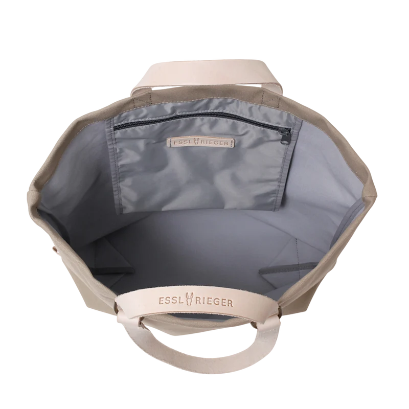 Shopper Sam Sand, Leder Natur