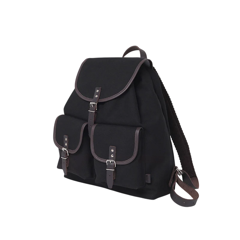 Rucksack Georgia Leder Braun Schwarz