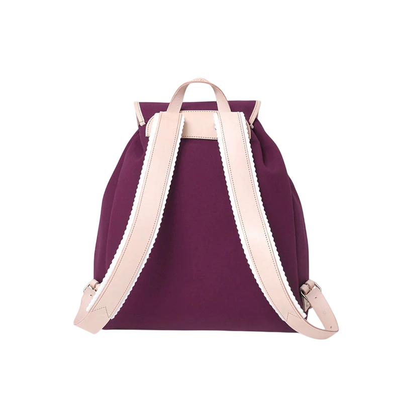 Rucksack Georgia Leder Natur Rubin