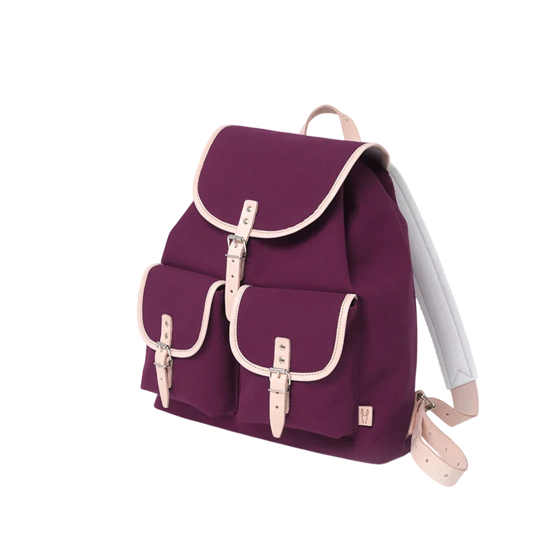 Rucksack Georgia Leder Natur Rubin