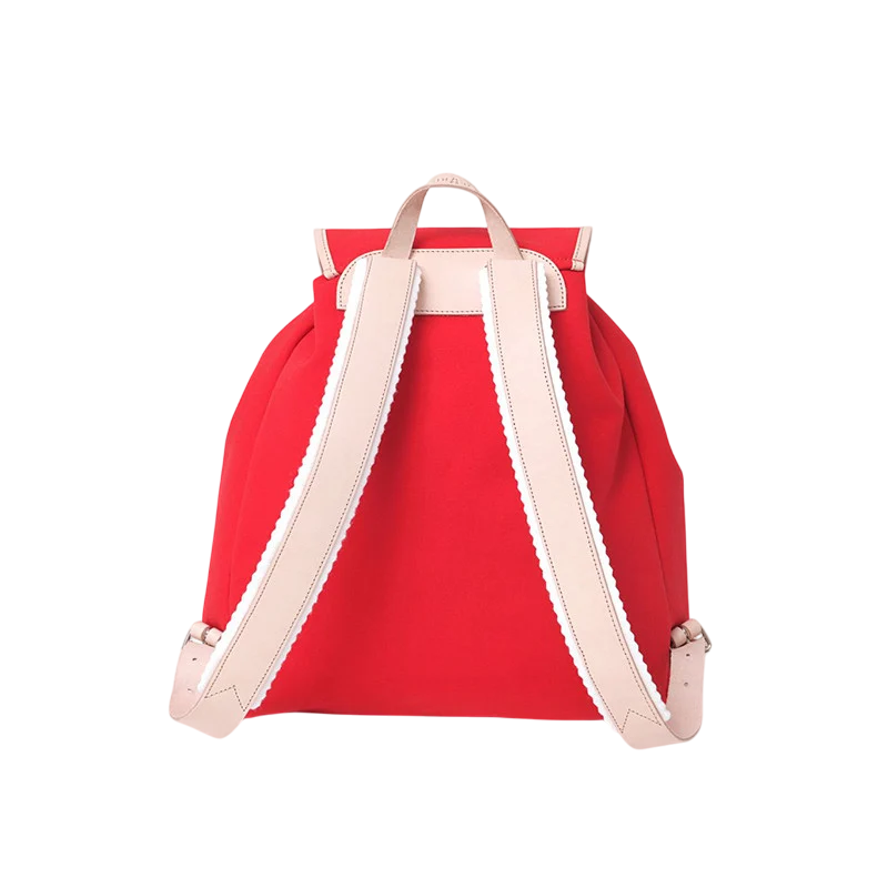 Rucksack Georgia Leder Natur Rot