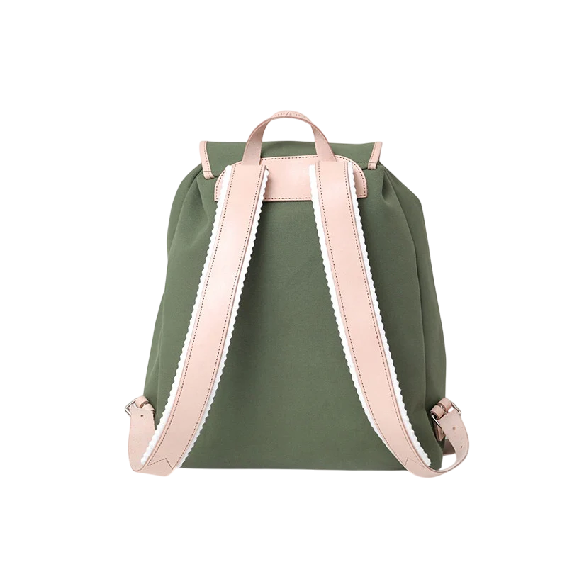 Rucksack Georgia Leder Natur Oliv
