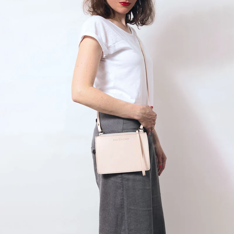 Clutch Chelsea Leder Natur