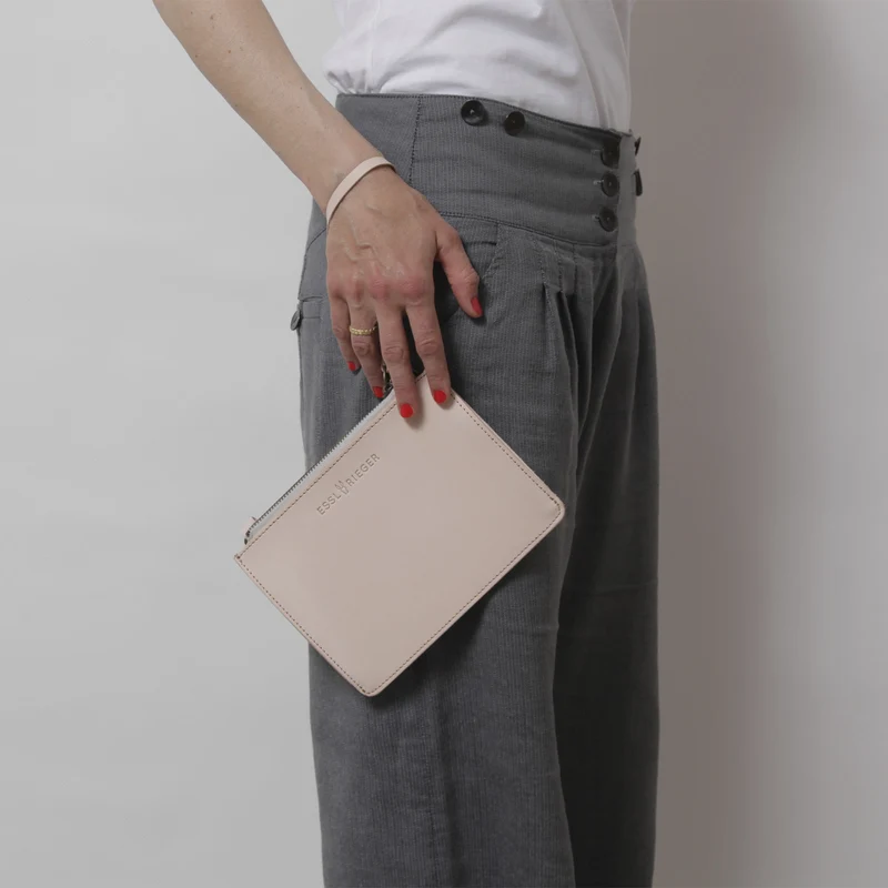 Clutch Chelsea Leder Natur