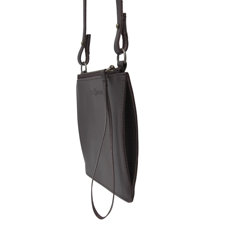 Clutch Chelsea Leder Braun
