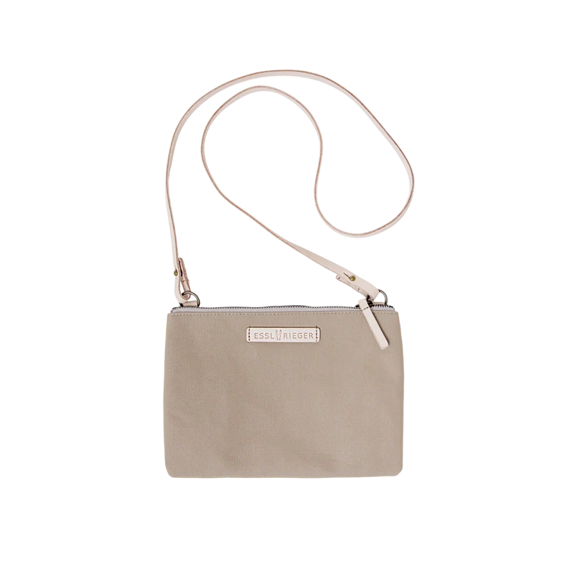 Clutch Charlie Sand, Leder Natur