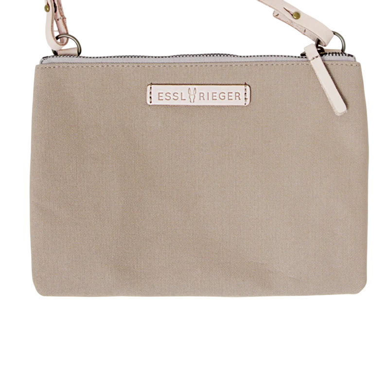 Clutch Charlie Sand, Leder Natur