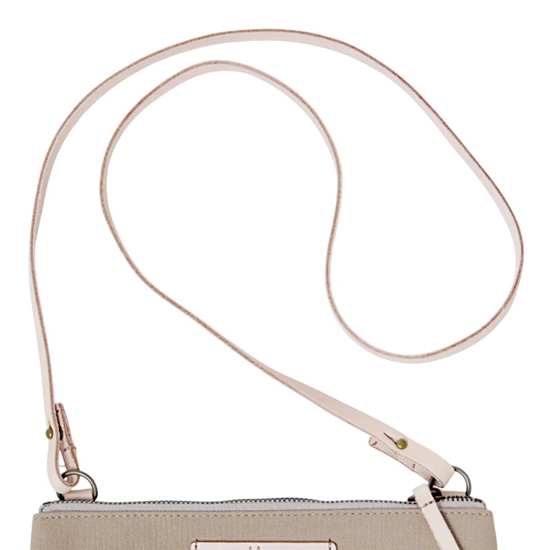 Clutch Charlie Sand, Leder Natur