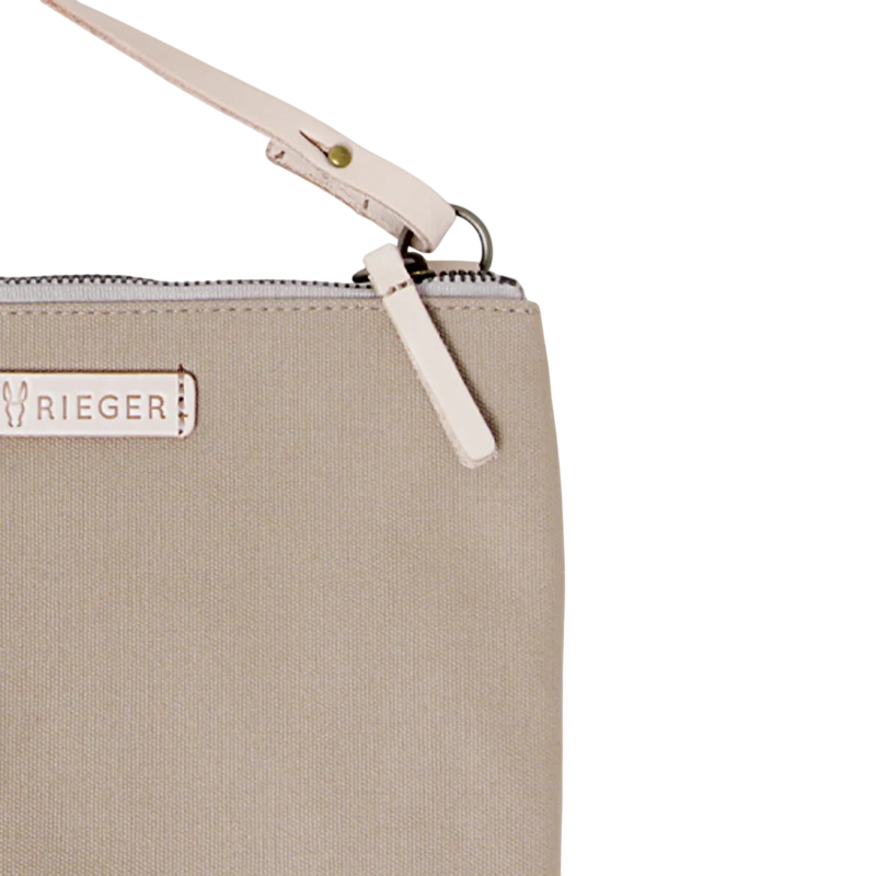 Clutch Charlie Sand, Leder Natur