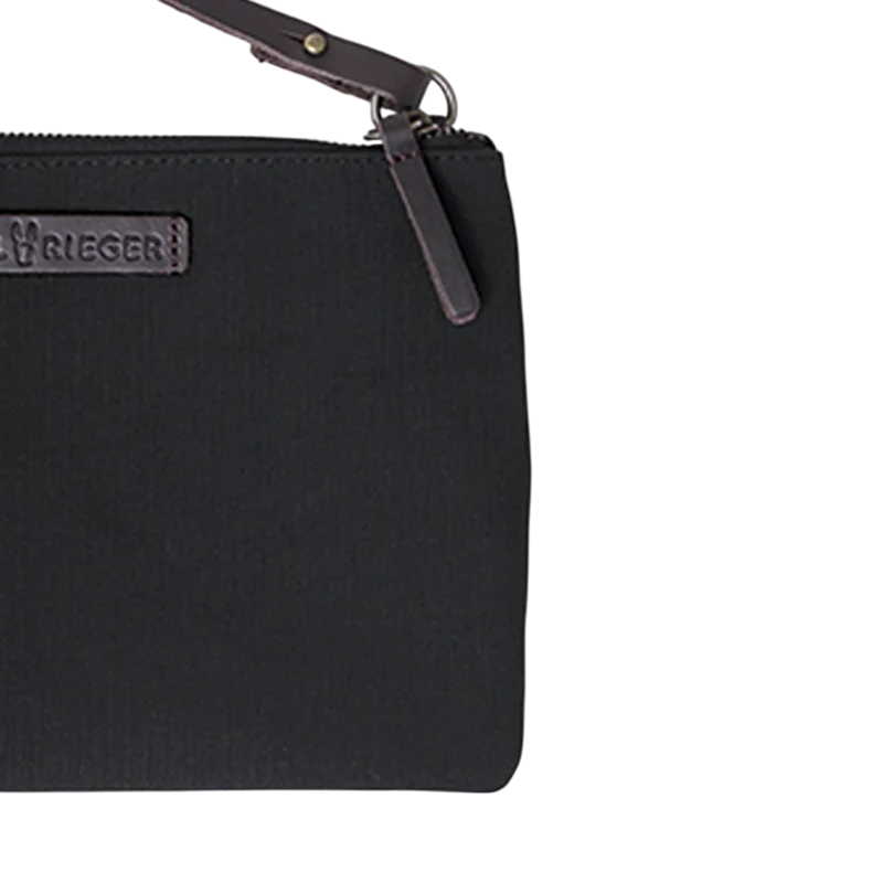 Clutch Charlie Schwarz, Leder Braun
