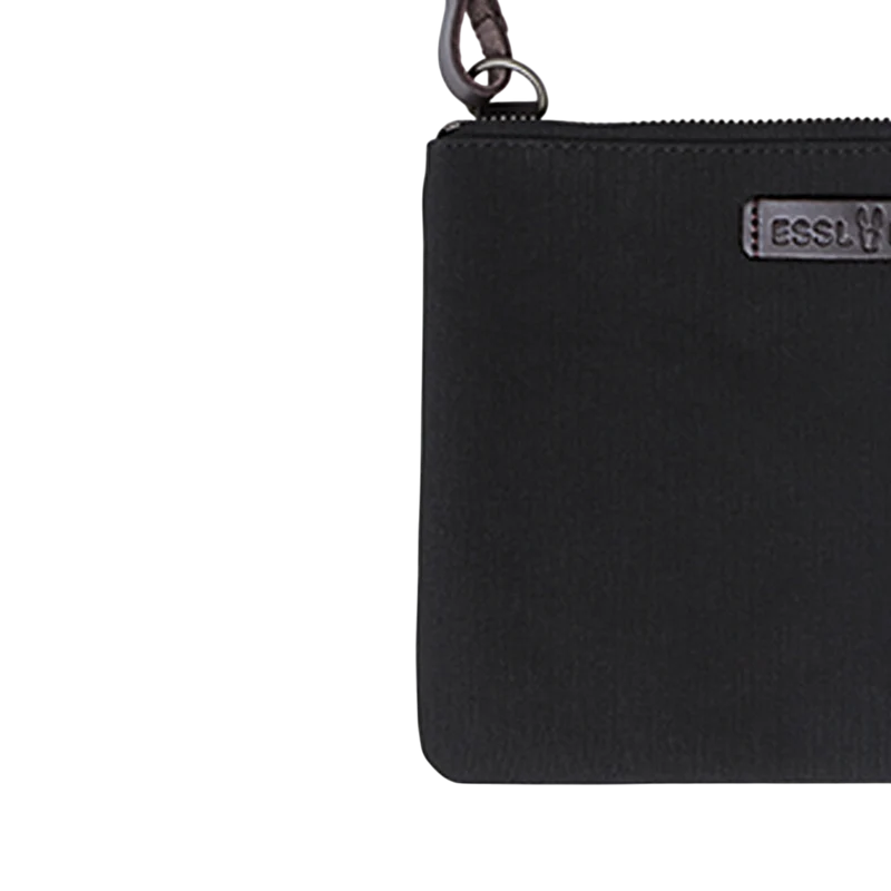 Clutch Charlie Schwarz, Leder Braun
