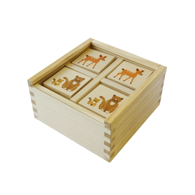 Holz-Memory Tiere
