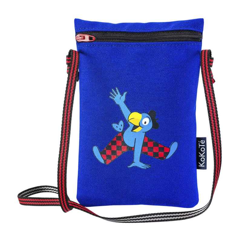 Täschchen Globi Kolibri blau