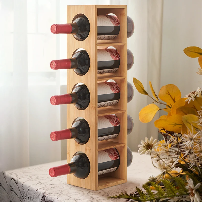 RANGE BOUTEILLE VERTICAL | Bambuva™ 5 Bouteilles