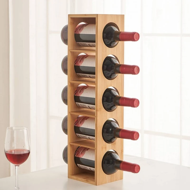 RANGE BOUTEILLE VERTICAL | Bambuva™ 5 Bouteilles