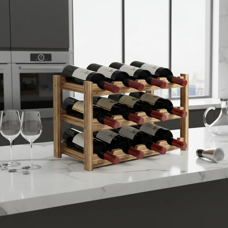 RANGE BOUTEILLE MEUBLE | VineaGrille™ - 12 Bouteilles
