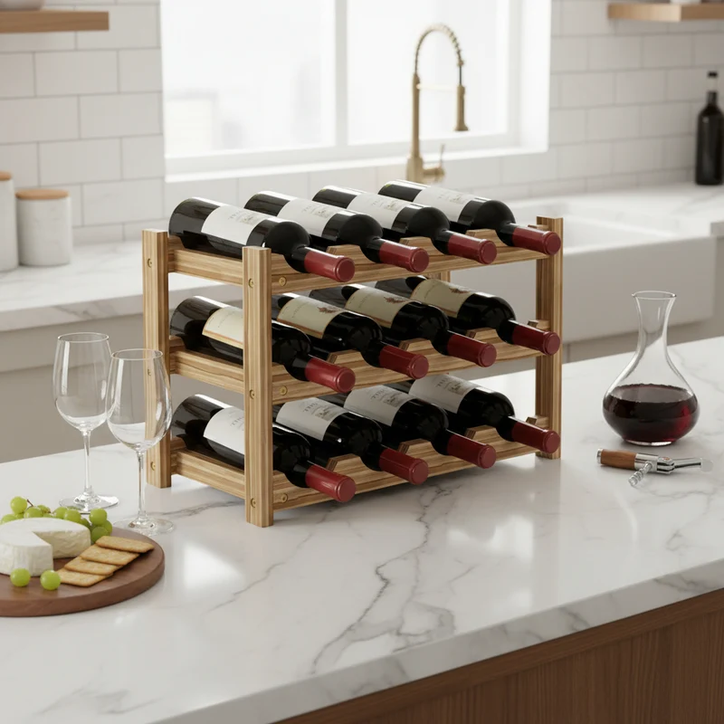 RANGE BOUTEILLE MEUBLE | VineaGrille™ - 12 Bouteilles