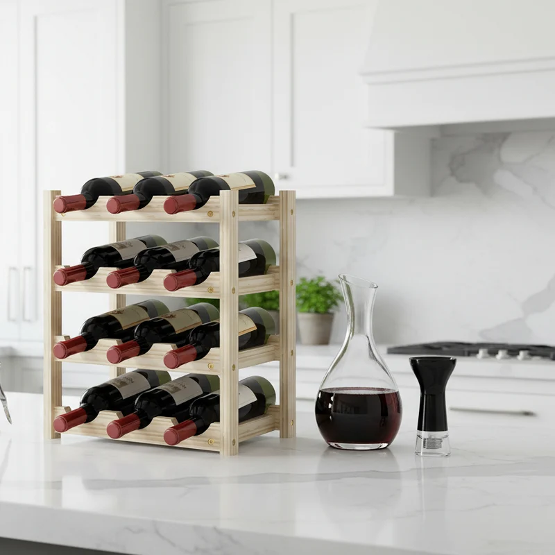RANGE BOUTEILLE MEUBLE | VineaGrille™ - 12 Bouteilles