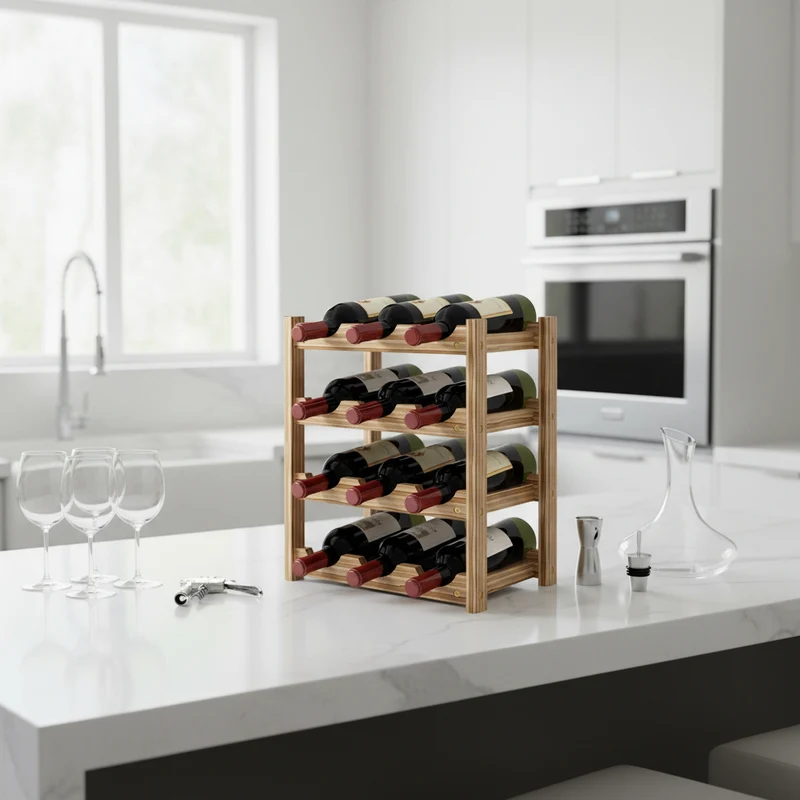 RANGE BOUTEILLE MEUBLE | VineaGrille™ - 12 Bouteilles