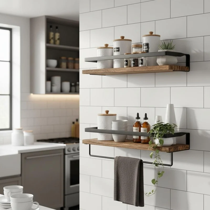 ETAGERES MURALES CUISINE | RustiFix™