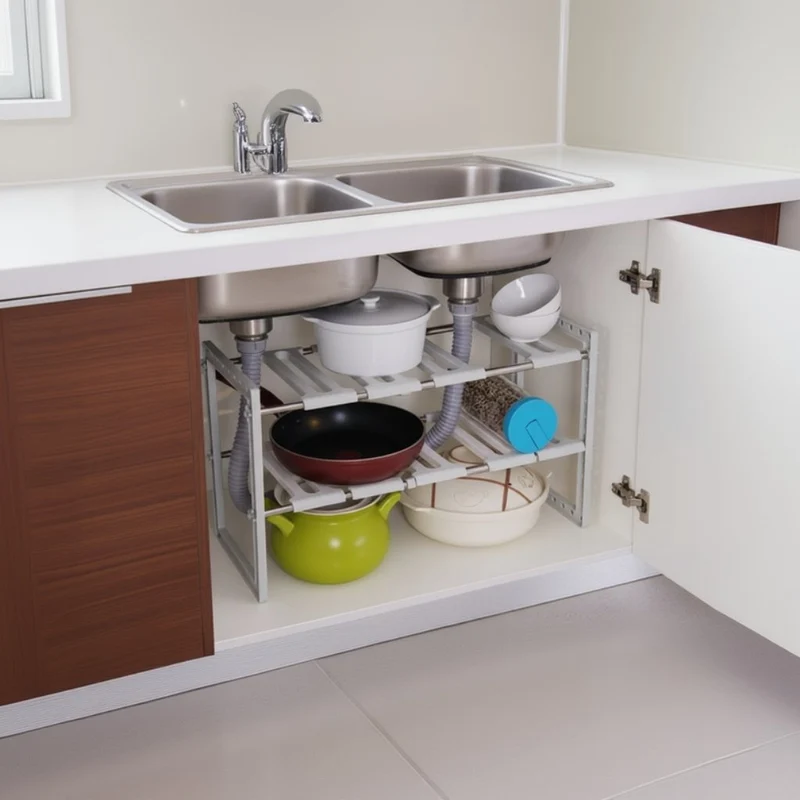 ETAGERE SOUS EVIER | SlideStore™ Gris